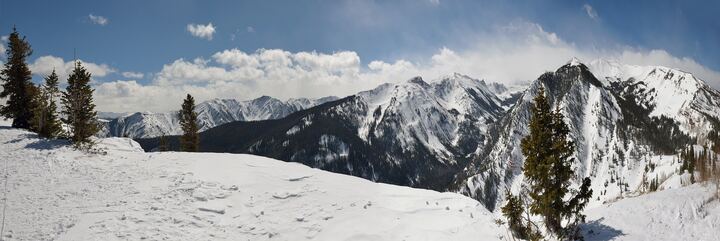 Maroon Bells–Snowmass Wilderness in winter